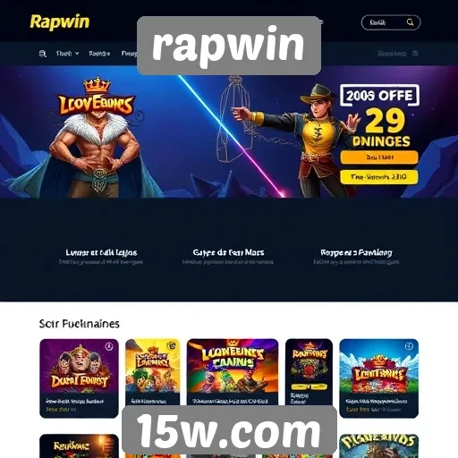 Analise das funcionalidades do site de jogos rapwin